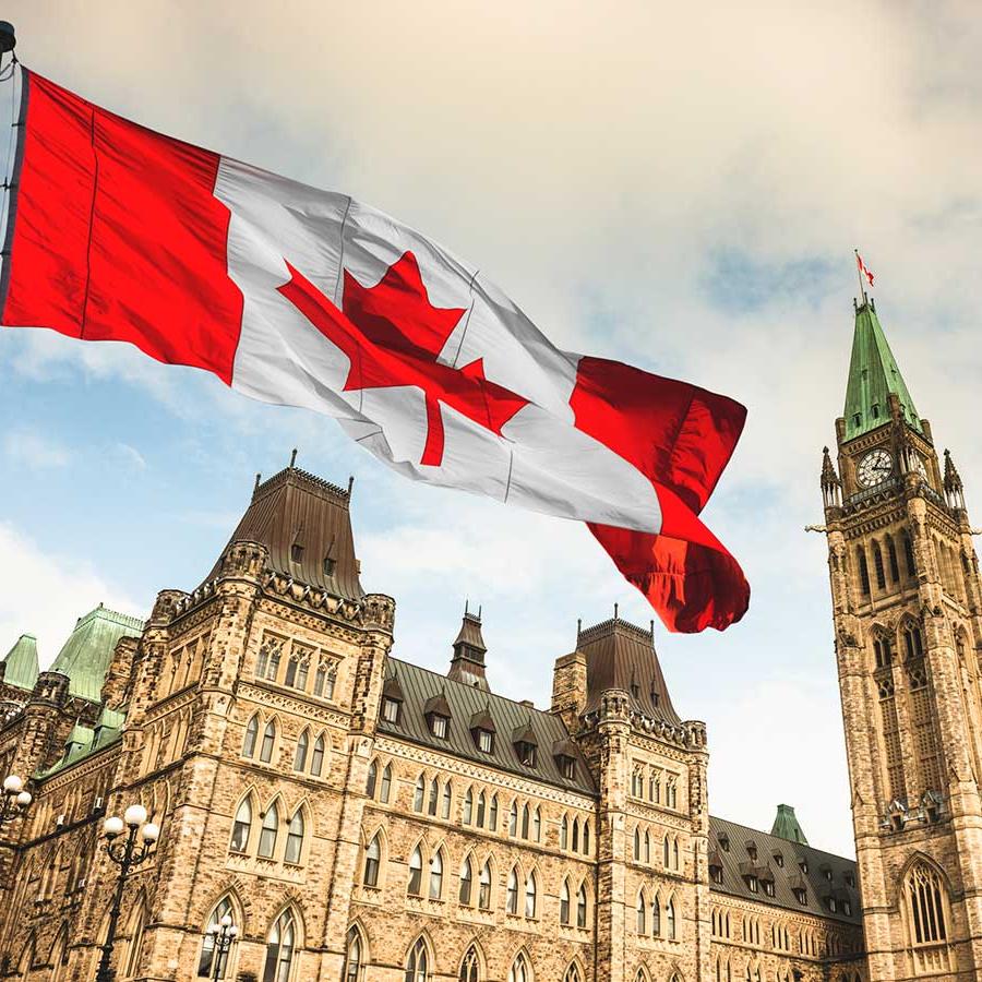 Parliament building in Ottawa, Canada